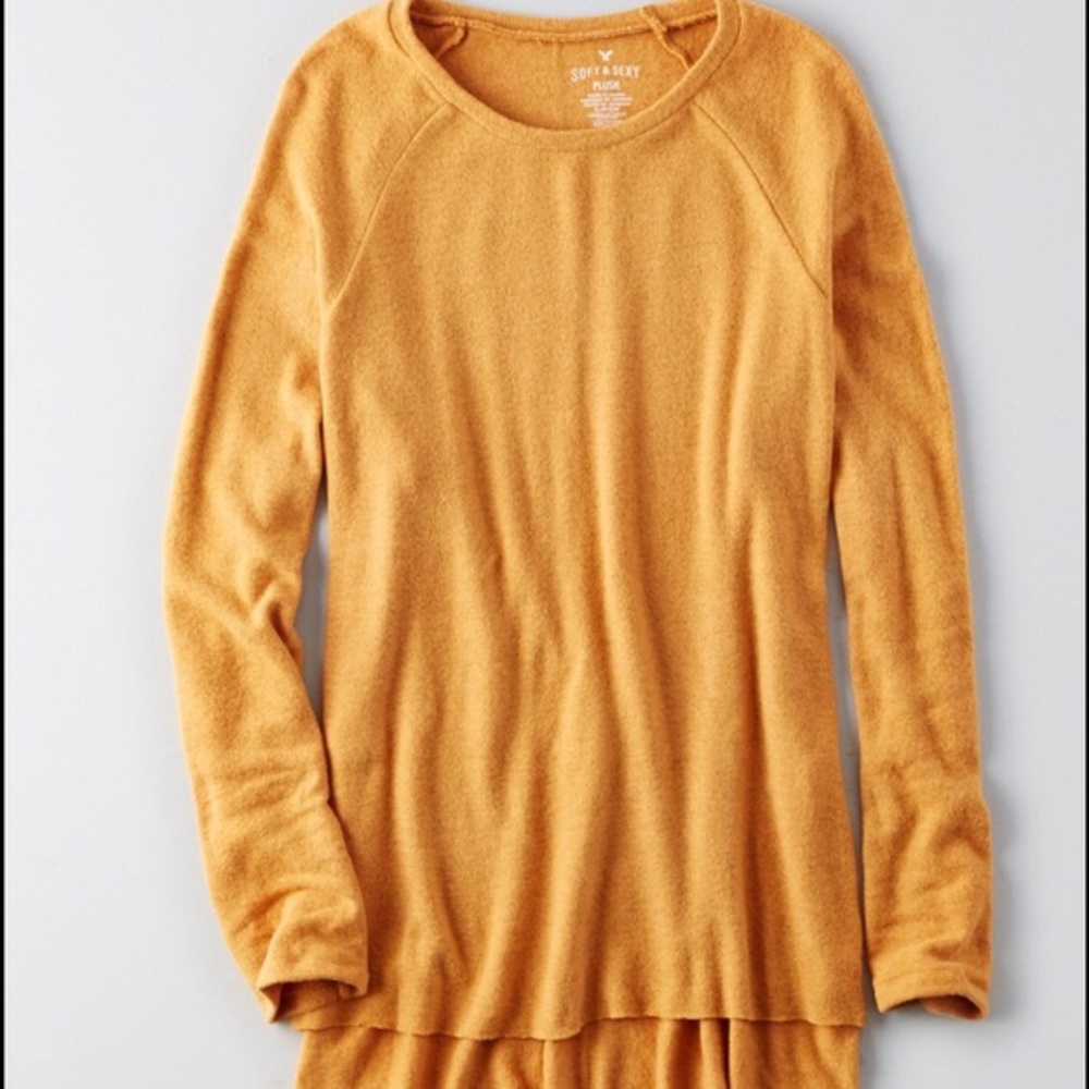 American Eagle Outfitters Plush Yellow Top